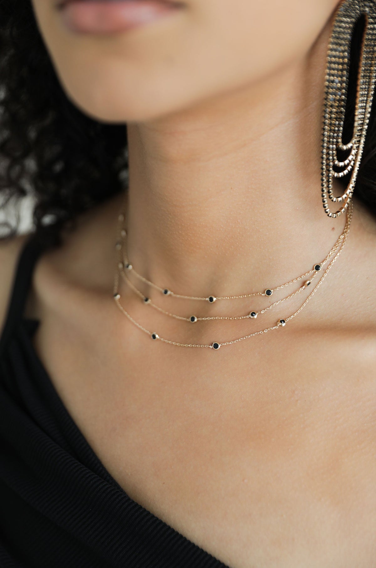 Crystal Fringe Set | Ettika