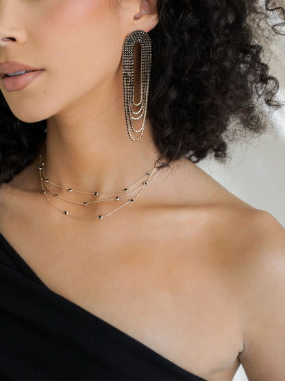 Crystal Fringe Set | Ettika