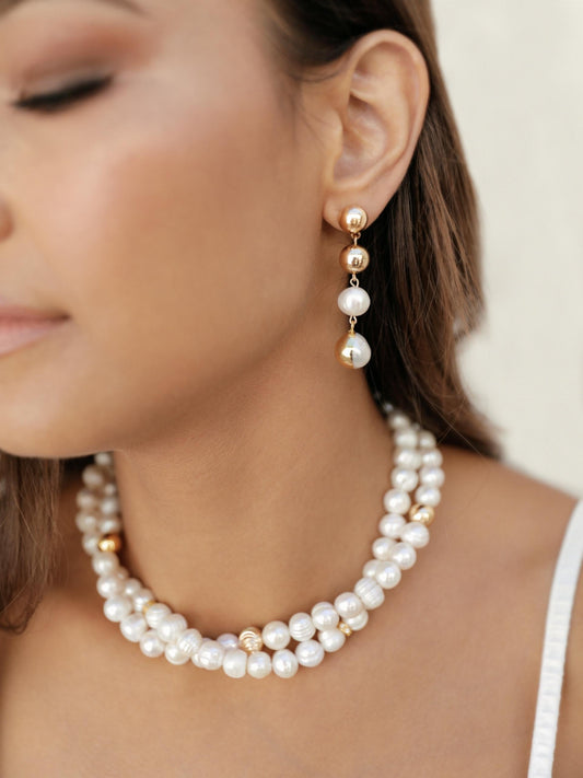 Double Strand Pearl Set | Ettika