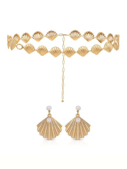 Scallop Shell Dual Wear Set | Ettika