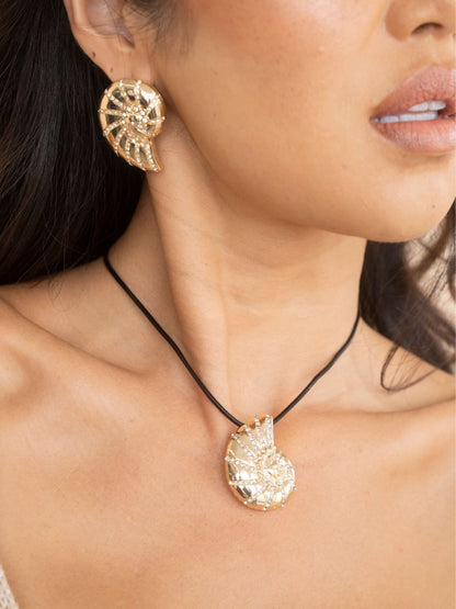 Chunky Nautilus Shell Set | Ettika