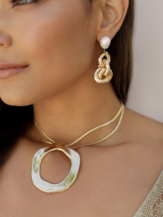 Open Circle Liquid Metal Set | Ettika