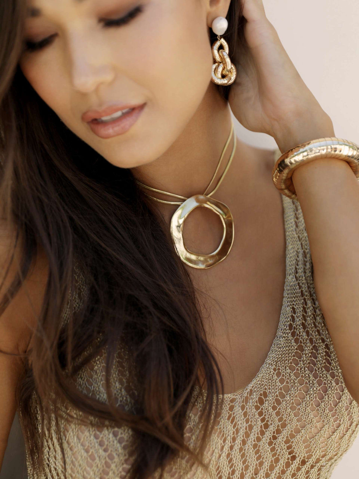 Open Circle Liquid Metal Set | Ettika