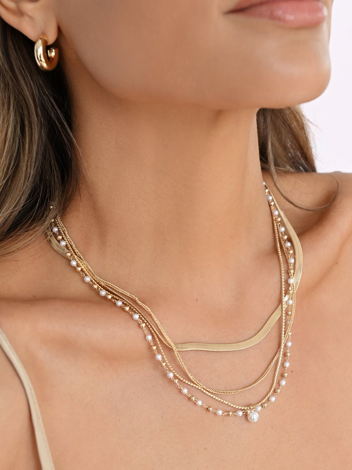 Hoop & Pearl Layers Set | Ettika