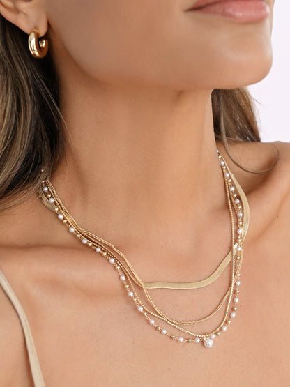 Hoop & Pearl Layers Set | Ettika