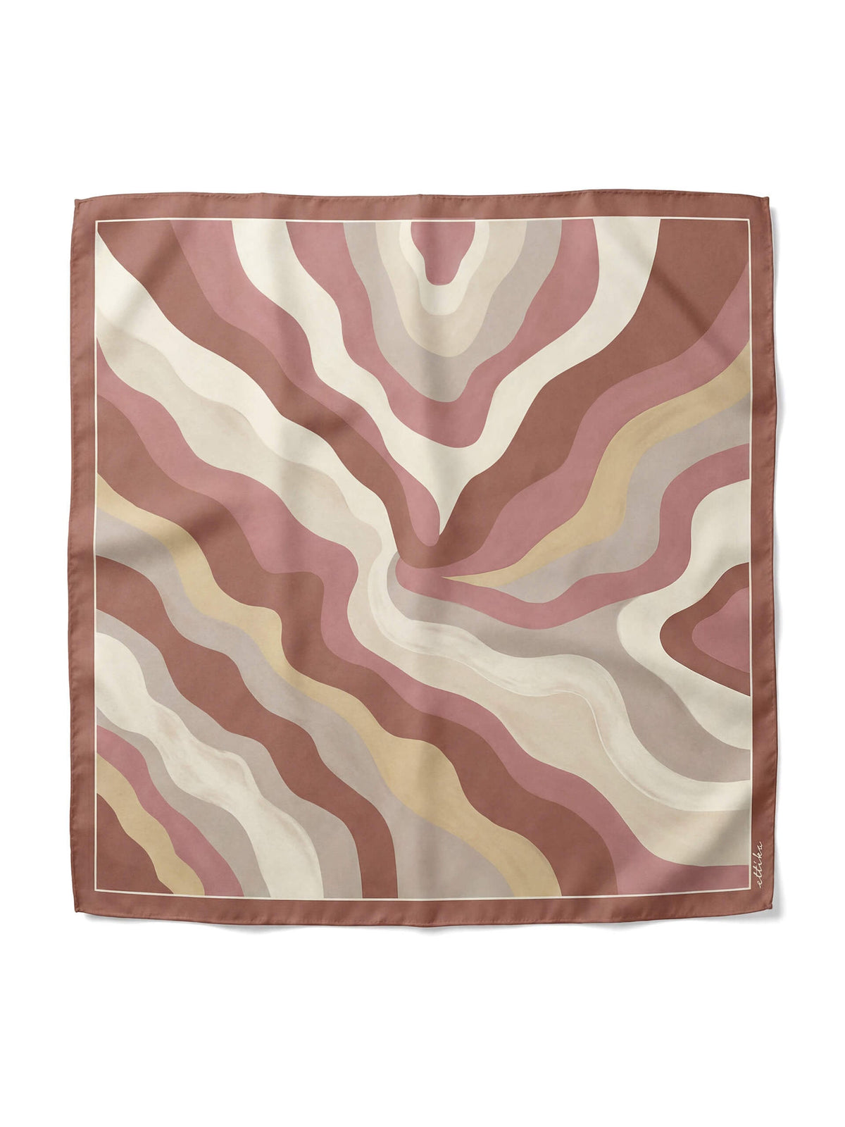 Brown Modern Organica Scarf - Warm Dune | Ettika