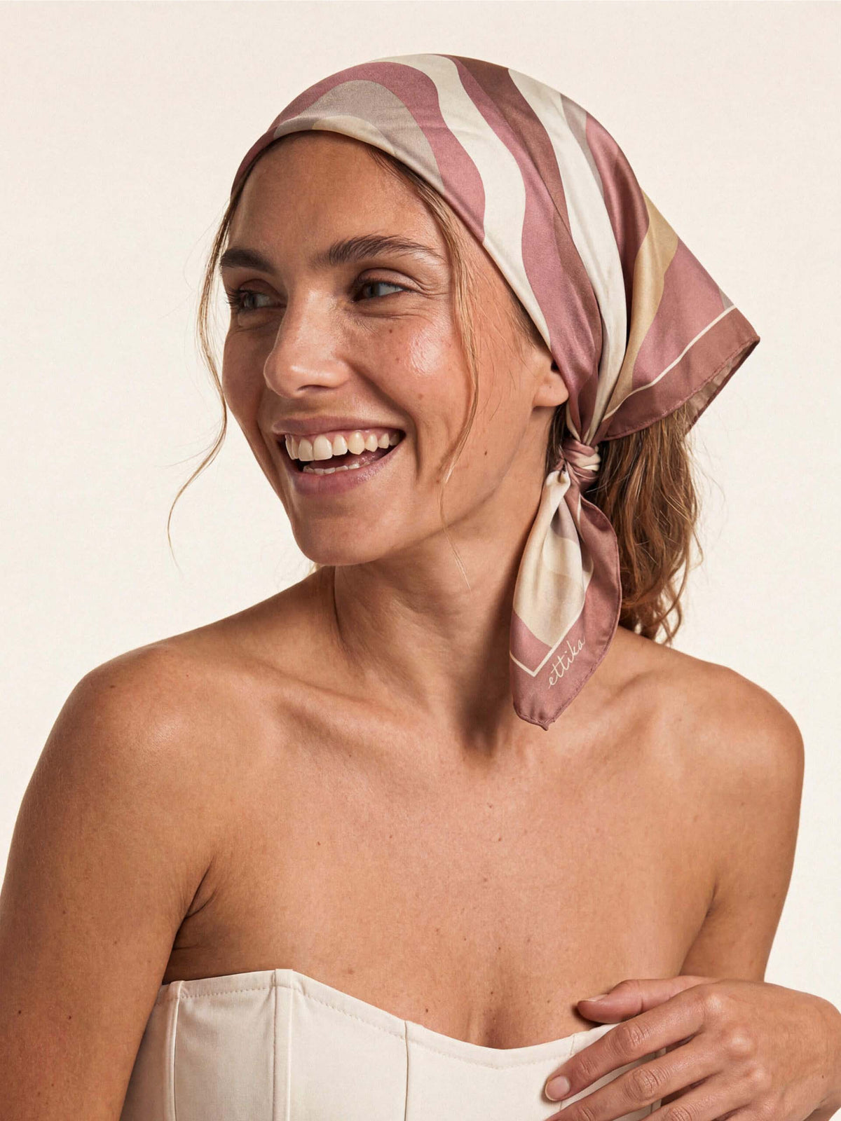 Brown Modern Organica Scarf - Warm Dune | Ettika