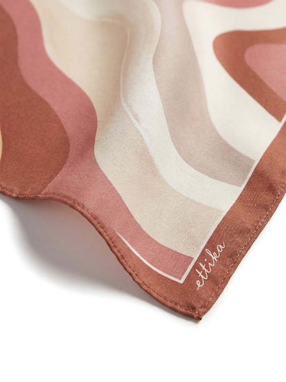 Brown Modern Organica Scarf - Warm Dune | Ettika