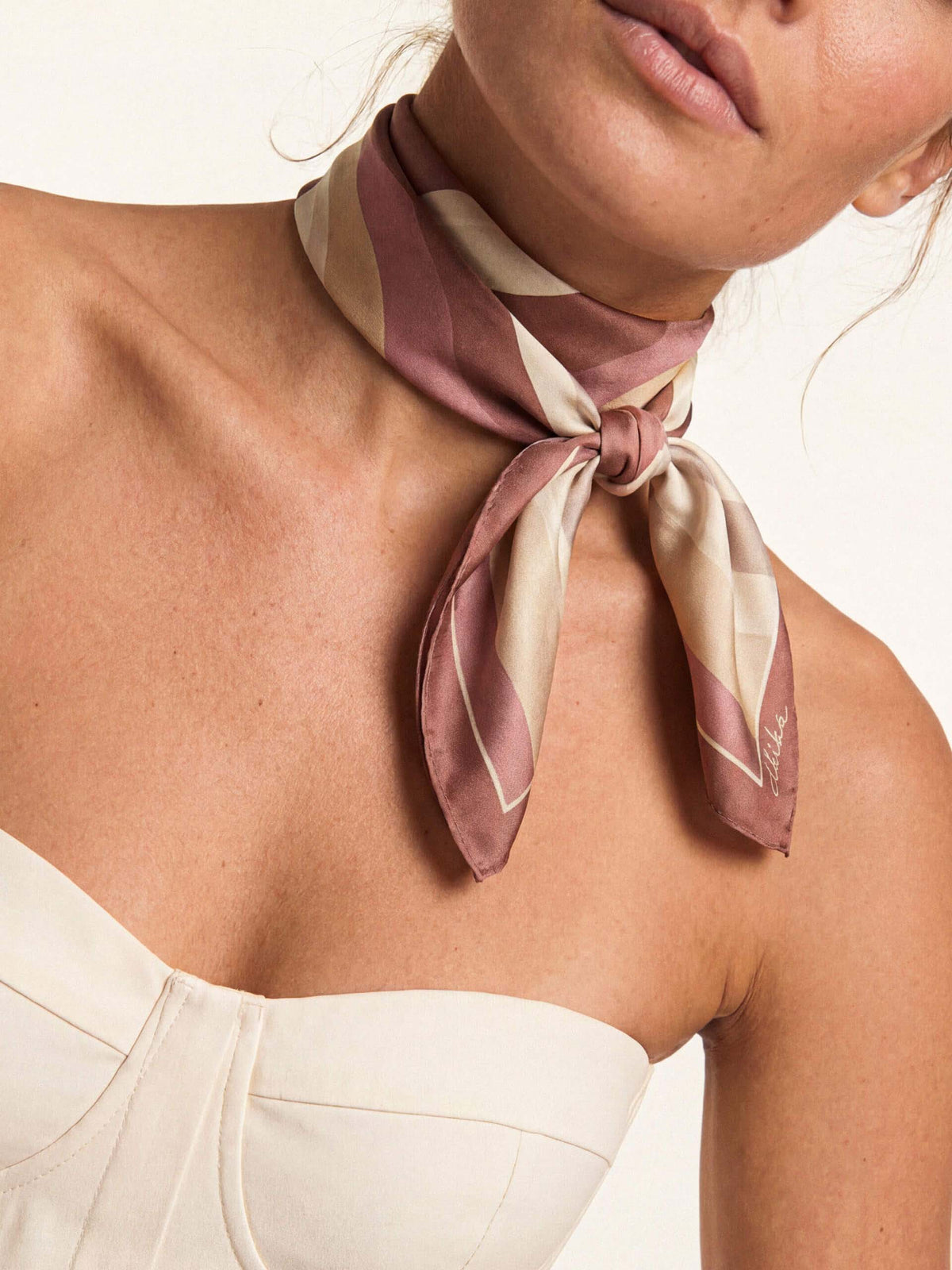 Brown Modern Organica Scarf - Warm Dune | Ettika