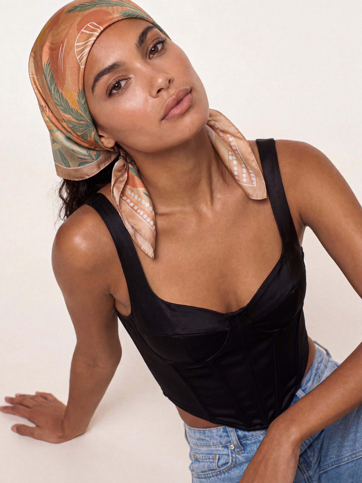 Coastal Palm Scarf - Coral | Ettika