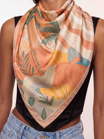 Coastal Palm Scarf - Coral | Ettika