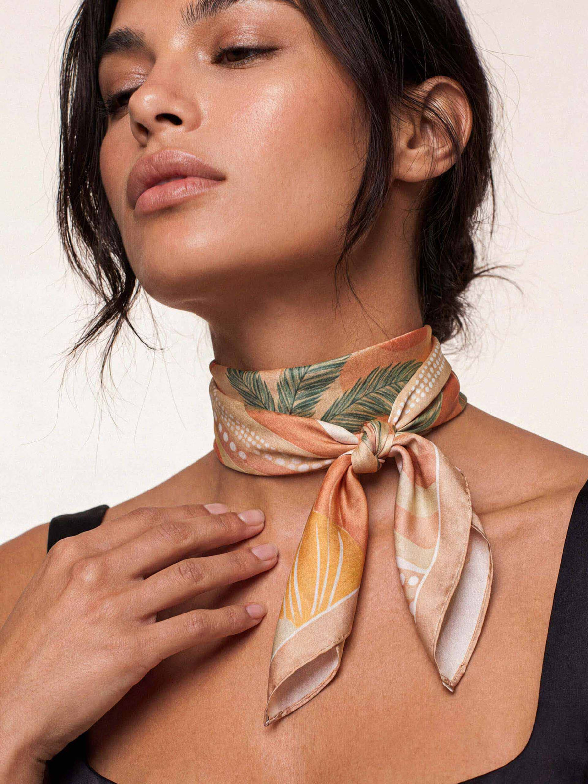Coastal Palm Scarf - Coral | Ettika