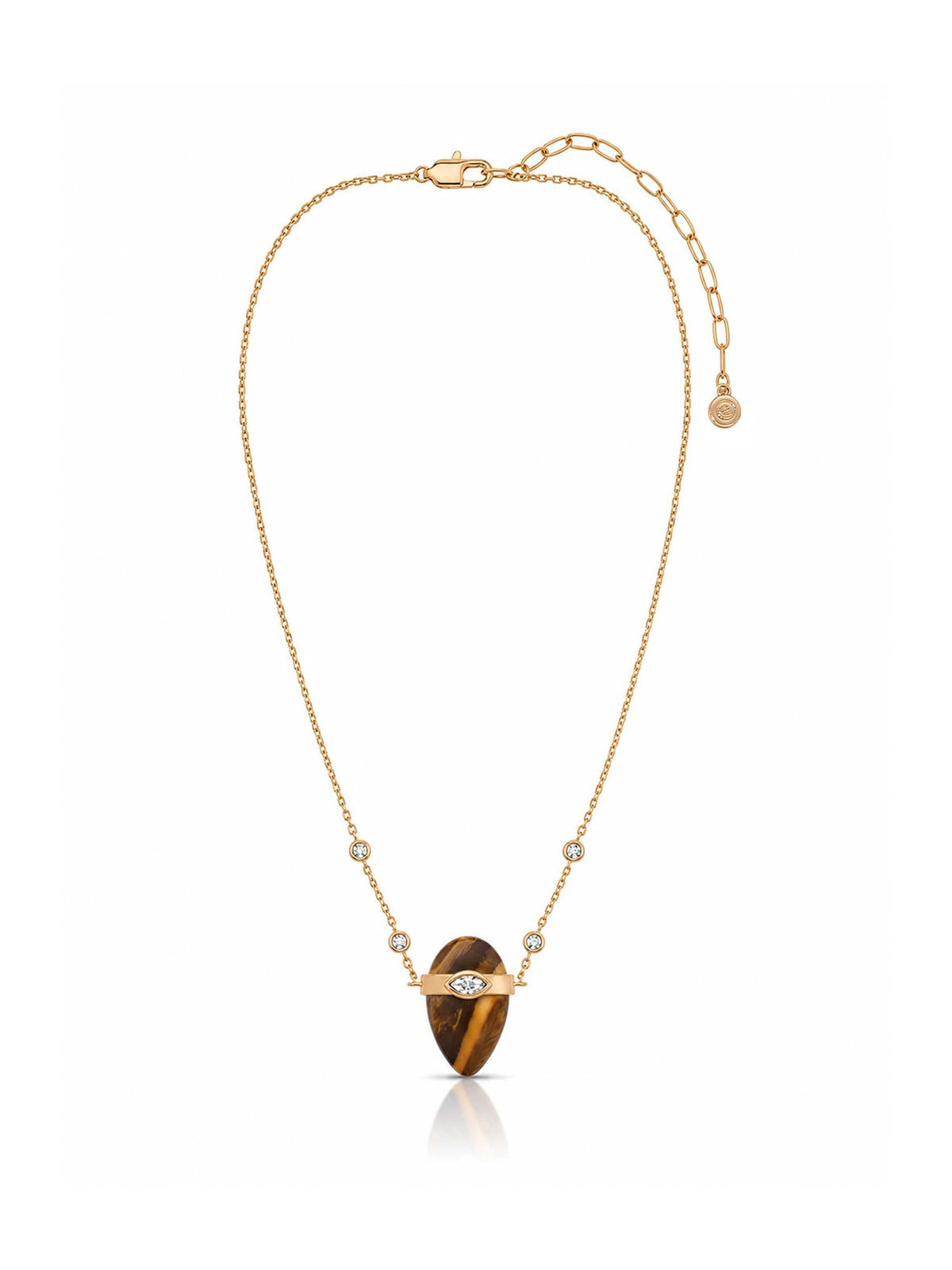 Tiger's Eye Solstice Necklace - Tigers Eye with 18k Gold Plating | Ettika
