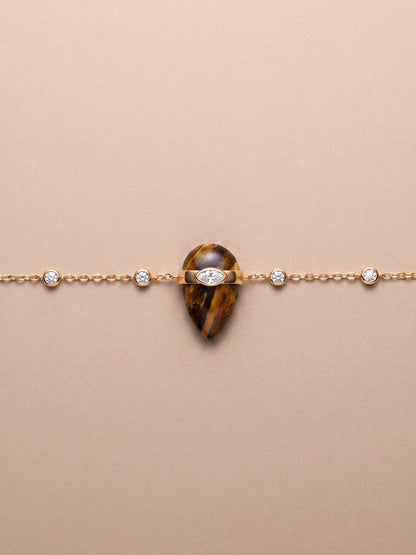 Tiger's Eye Solstice Necklace - Tigers Eye with 18k Gold Plating | Ettika