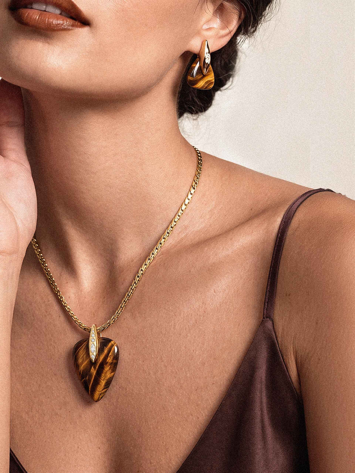 Solstice Set in Tiger's Eye | Ettika