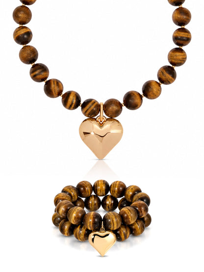 Luck & Love Set in Tiger's Eye | Ettika