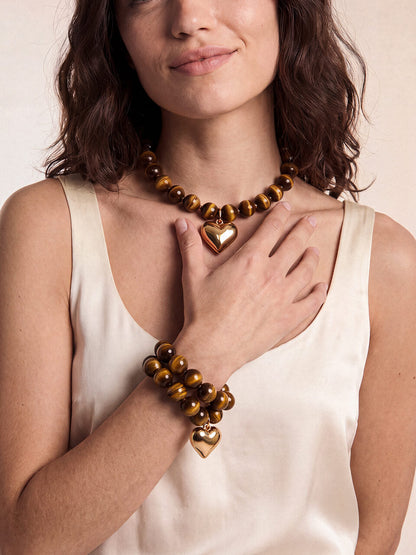 Luck & Love Set in Tiger's Eye | Ettika