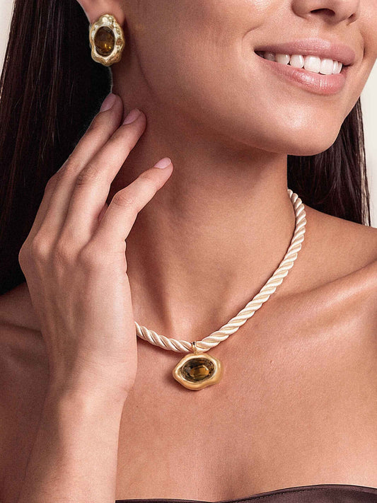 Smokey Quartz Molten Set | Ettika