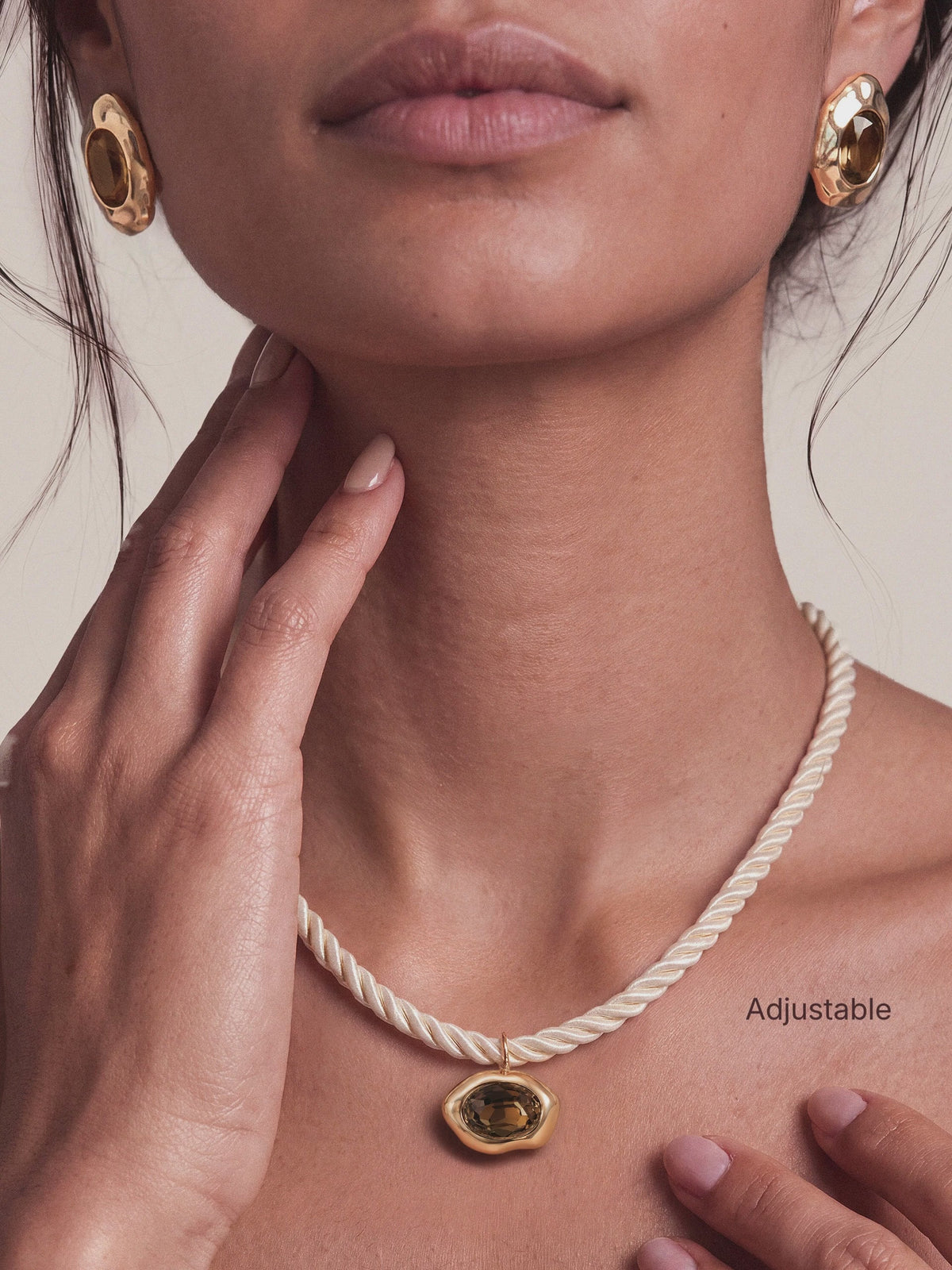 Smokey Quartz Molten Set | Ettika