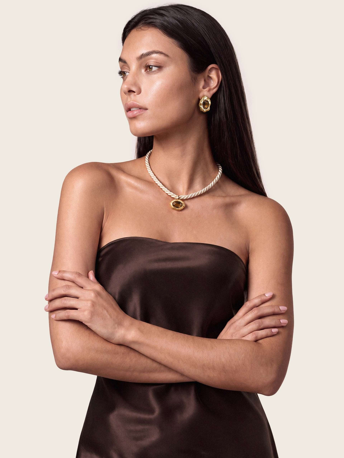 Smokey Quartz Molten Set | Ettika